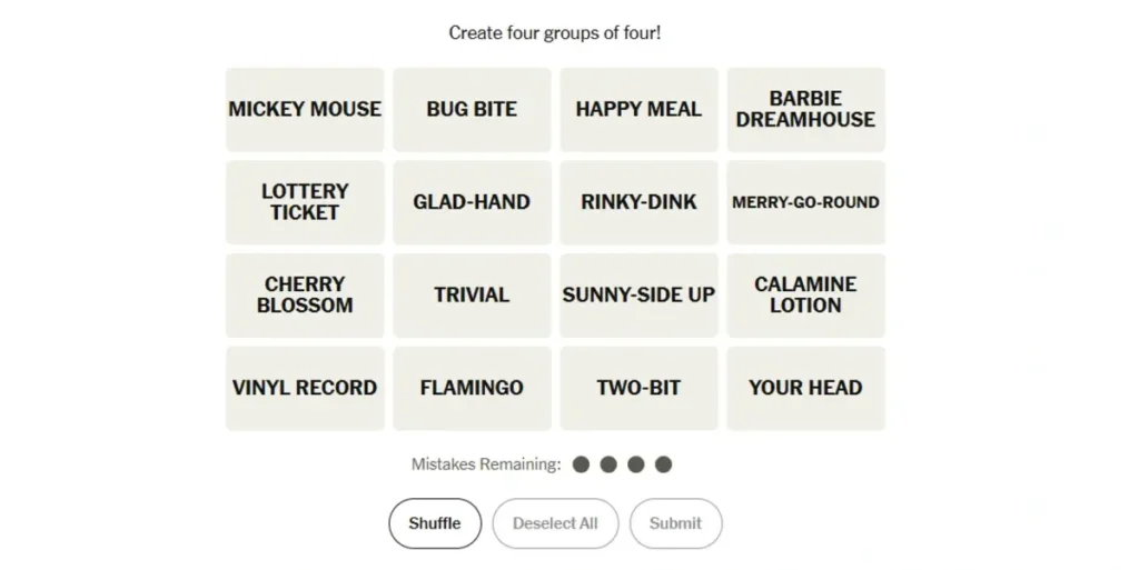 Connections hints Today