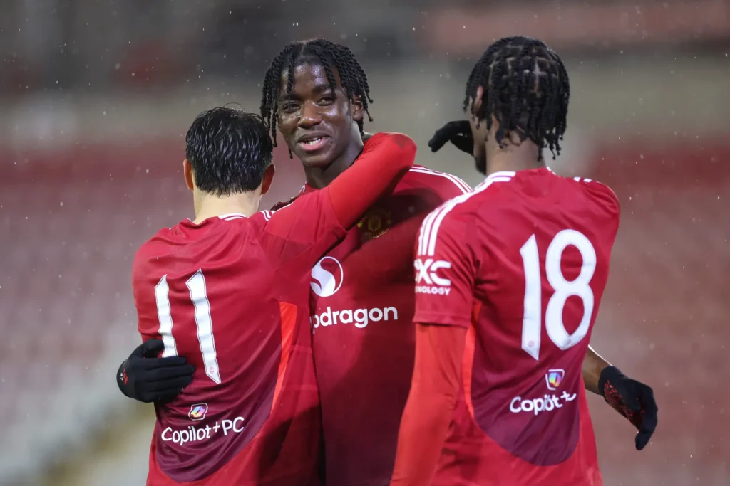 Manchester United youth team against Coventry City
