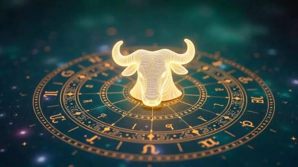 Zodiac symbol of taurus