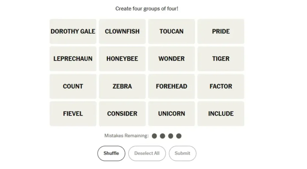 connection hints today