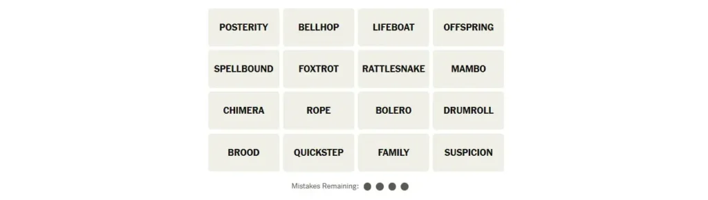 connection hints today