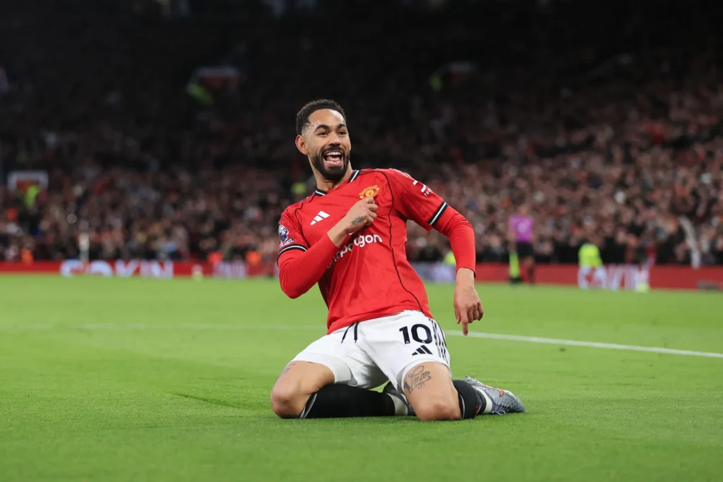 Matheus Cunha after scoring his goal