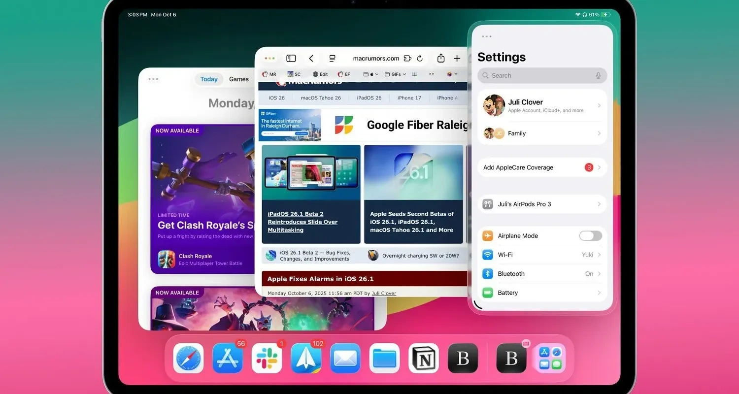 Apple’s iPadOS 26.2 Update – Pull Everything Quick Via Split View