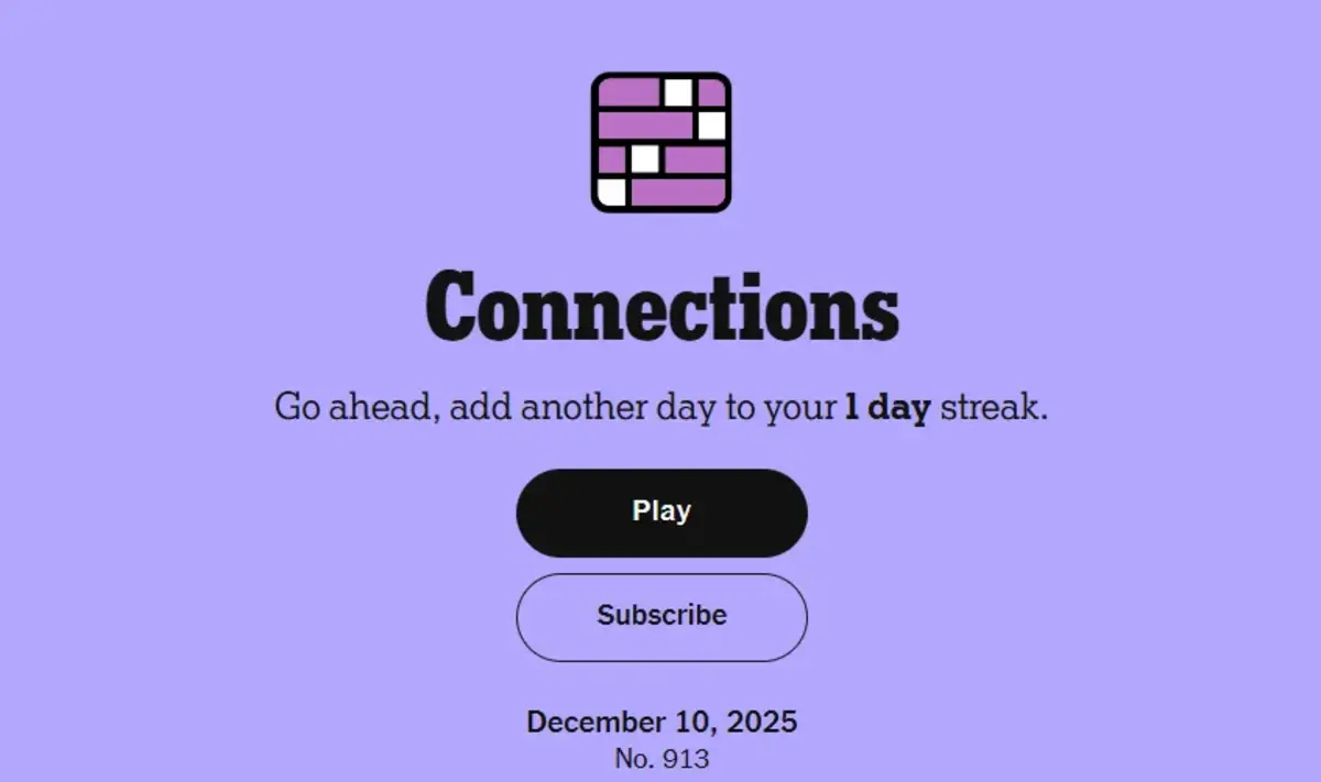 Connection Hints Today December 10 #913: Sweet and Surprising Puzzles on Wednesday